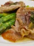 Saltimbocca alla romana, vajas spárgával