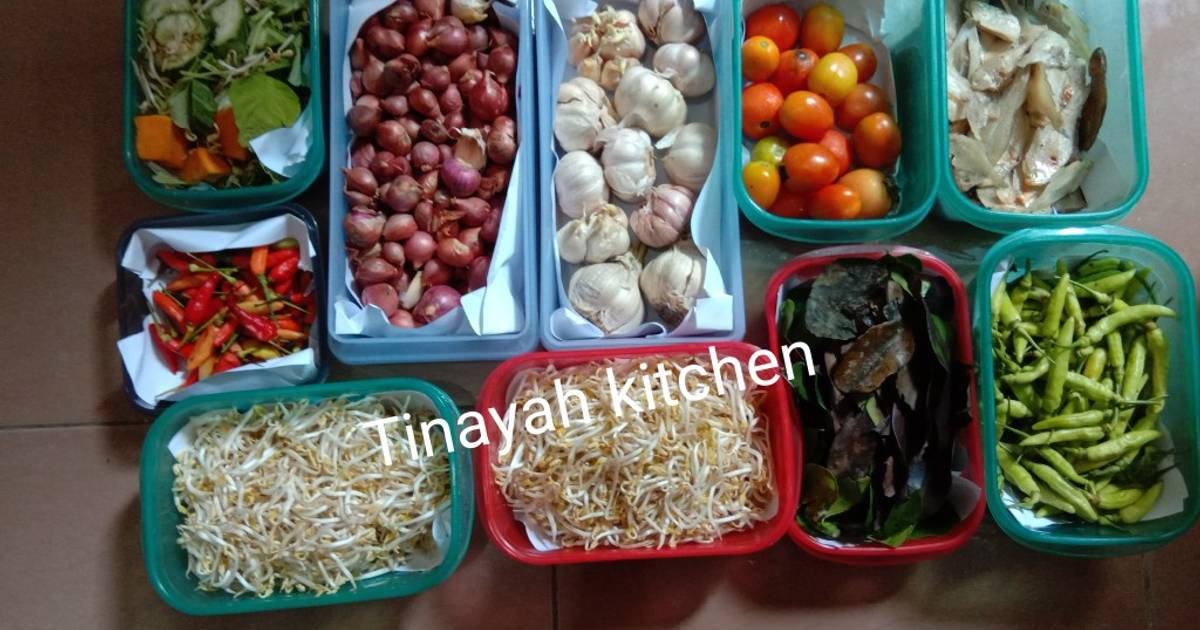 Resep Tips penyimpanan Bahan sayuran dll nya oleh Tinayah Zha - Cookpad