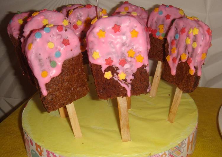 Heladitos de brownie