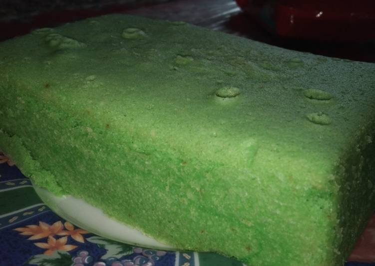 Bolu susu pandan 1 telur