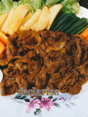 Langkah Mudah untuk Menyiapkan Resep Bestik sapi simple dan mudah Anti Ribet, Mantap