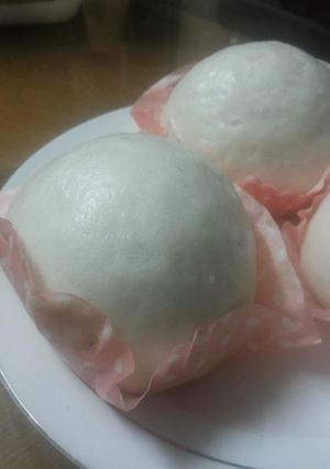 Hình của món Bánh bao sữa dừa.