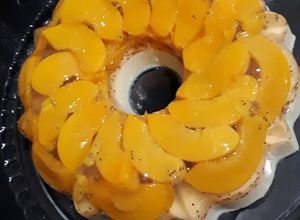 Foto resep Peach Milky Puding