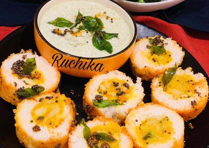 Steps to Make Award-winning Stuffed idli discs