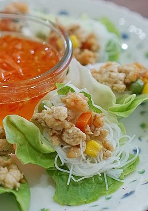 รูปของ เมี่ยงกุ้งไก่สับ