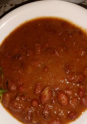 A picture of Rajma masala.