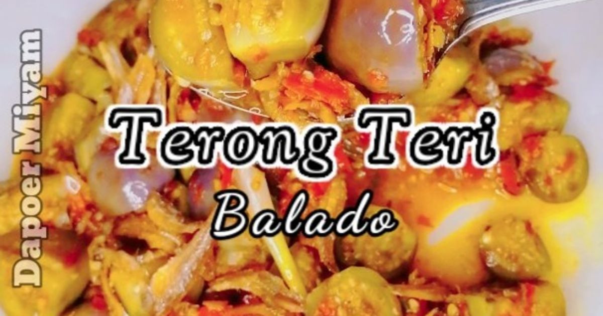 MASAKAN SEDERHANA NIKMAT | TERONG TERI BALADO