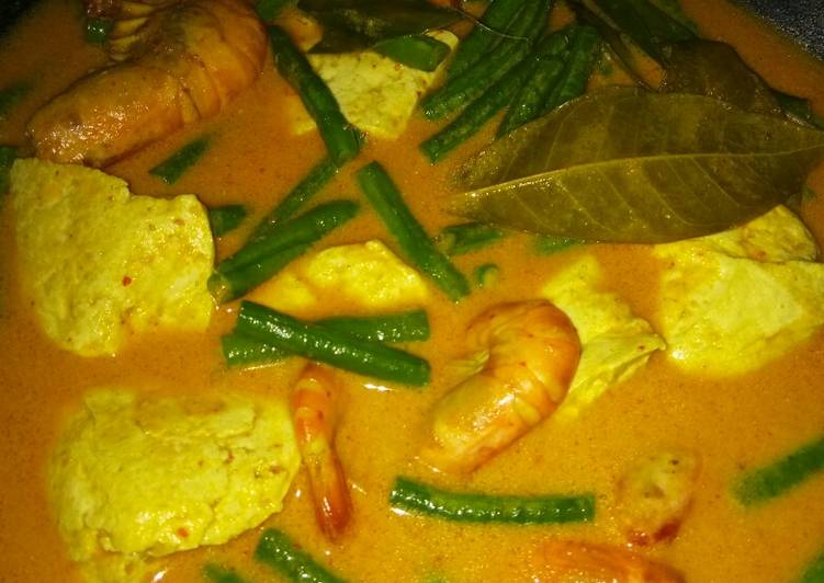 Gulai udang tahu dan kacang panjang 😋 #BikinRamadanBerkesan