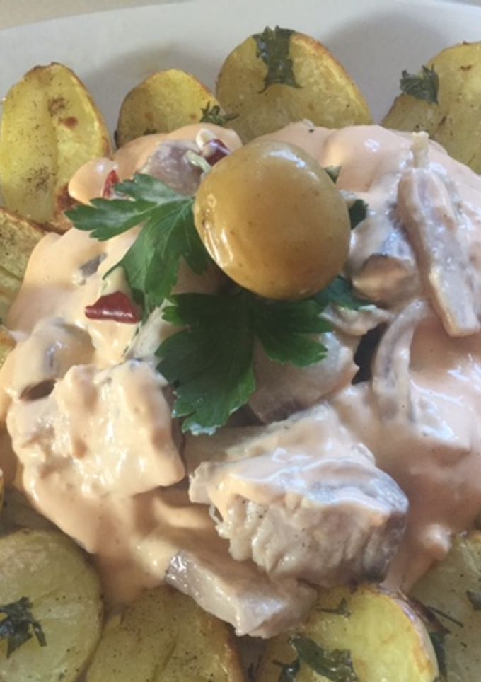 Una foto de Ceviche de bonito