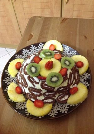 صورة لوصفة بوظة شارلوت بومبا دور