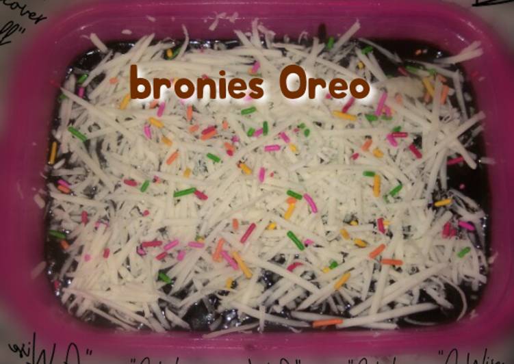 Cara mudah mengolah Bronies oreo kukus (2 bahan) Anti Gagal
