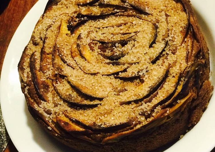 Step-by-Step Guide to Make Homemade EGGLESS- Apple Cinnamon Whole Wheat Cake 🍰