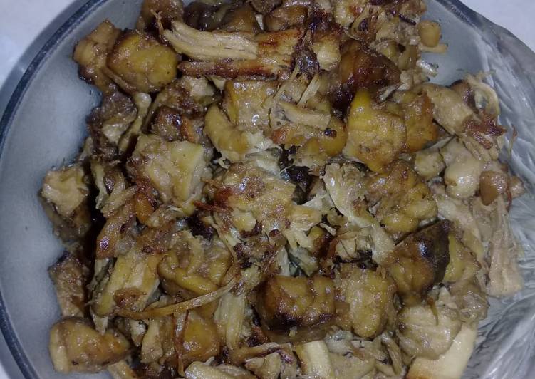 Ayam suwir + tempe saos tiram