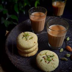 A picture of Nankhatai Cookies without Oven.