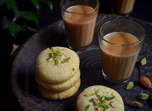 A picture of Nankhatai Cookies without Oven.