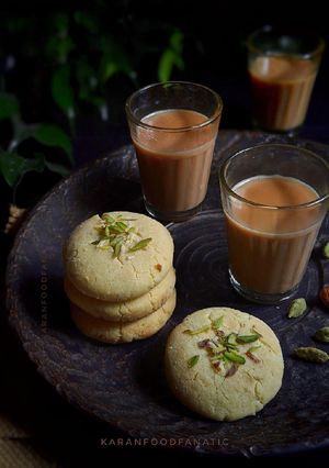 A picture of Nankhatai Cookies without Oven.