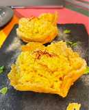 Risotto giallo in cestini di grana