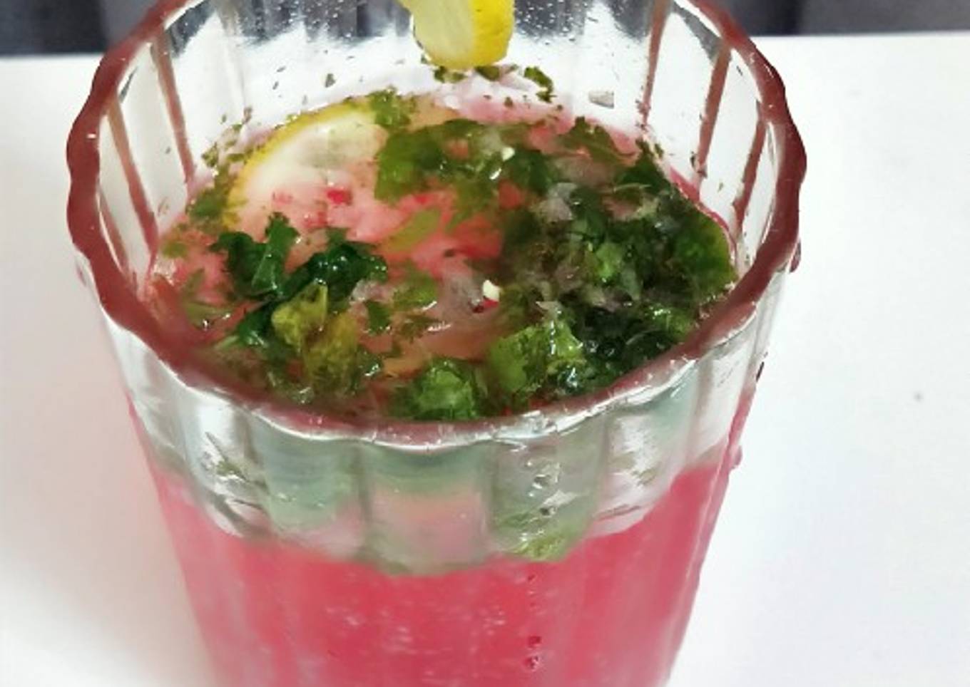 Rose mint mocktail