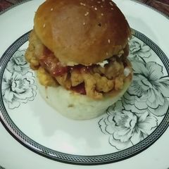 A picture of Crispy chicken burger 🍔😋.