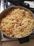 Spaghetti con mariscos