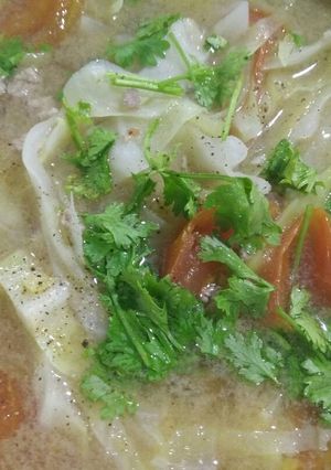 Hình của món Canh bắp cải thịt bò.