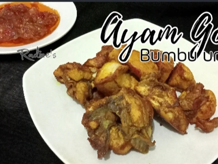 Langkah Mudah untuk Menyiapkan Resep Ayam goreng bumbu ungkep yang Menggugah Selera Anti Ribet, Menggugah Selera