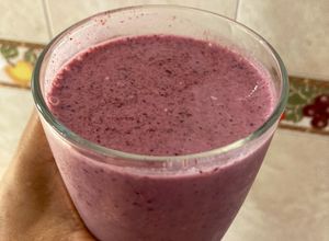 Una foto de Smoothie de Arándanos y Coco