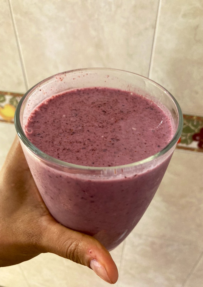 Una foto de Smoothie de Arándanos y Coco