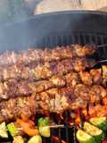 Bacon Paste BBQ Chicken Skewers