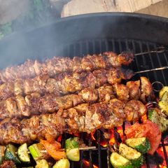 A picture of Bacon Paste BBQ Chicken Skewers.