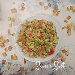 A picture of Fattoush Salad - A Lebanese Classic.
