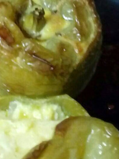 Una foto de Pimientos asados rellenos de tortilla de patatas