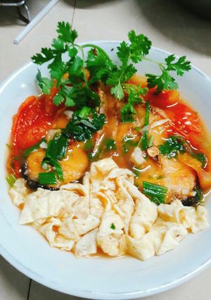 Hình của món Canh trứng với cá.