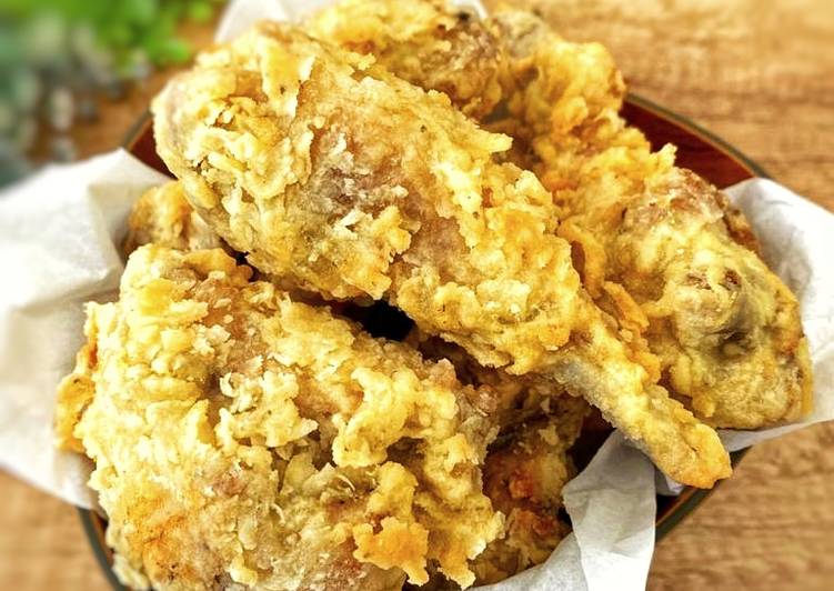 Bagaimana Menyiapkan Japanese fried chicken - empuk, garing dan cocok untuk mealprep, Enak Banget