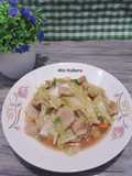 Tumis Sawi dengan Bakso