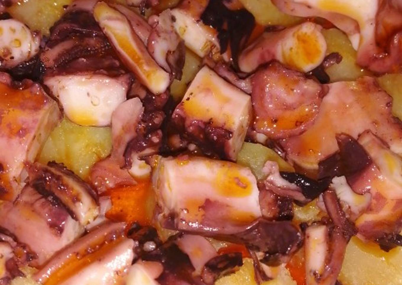 Pulpo a la gallega en mambo