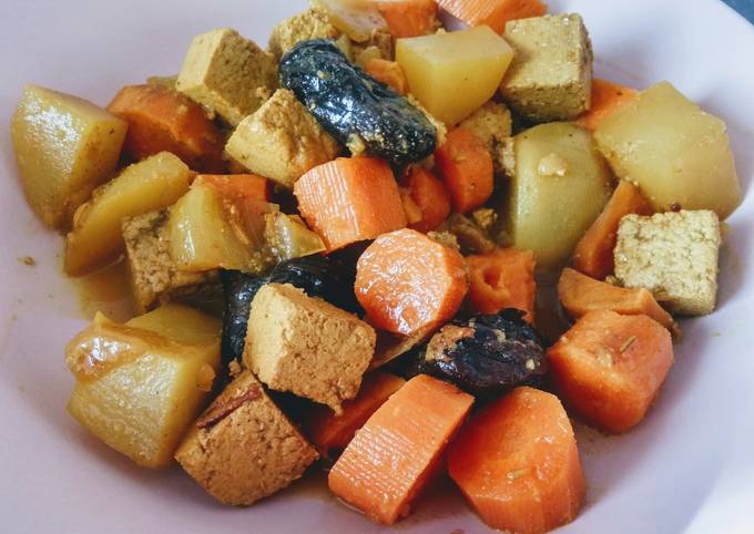 Méthode simple pour Faire Ultime Wok de légumes racines et tofu (vegan)