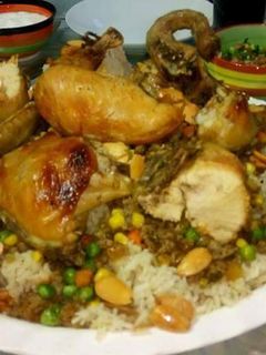 صورة لوصفة اوزي الدجاج