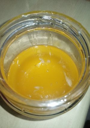 Una foto de Ghee o mantequilla clarificada