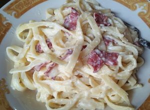 Foto resep Fettuccine Carbonara Ala Menu Pizza Hut