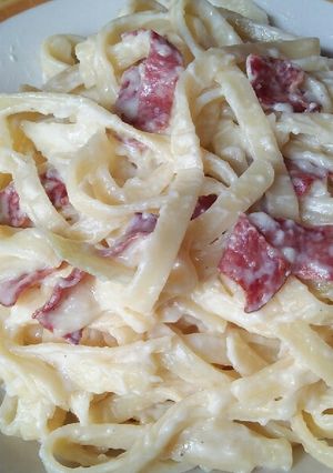 Foto resep Fettuccine Carbonara Ala Menu Pizza Hut