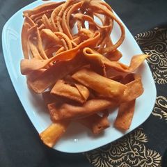 Ribbon Pakodas A picture of Ribbon Pakodas.