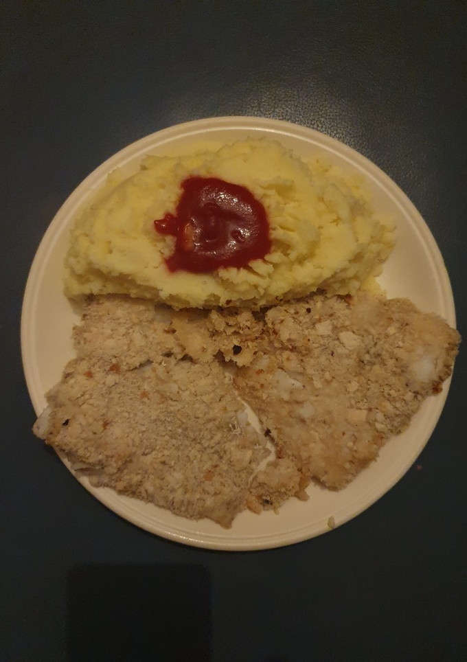 A picture of Breadcrumb baked Cod fish fillets.