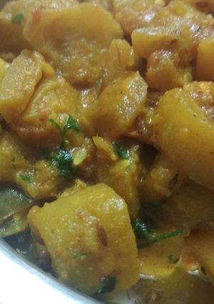 A picture of Kheere ki sabji.