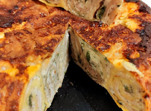 Фото Мясной пирог из лаваша в мультиварке.