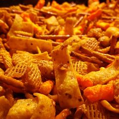 A picture of Debbie's Chex Mix.