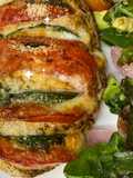 Pollo caprese en freidora de aire