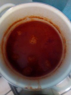 Una foto de Albóndigas en salsa de chipotle