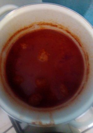 Una foto de Albóndigas en salsa de chipotle