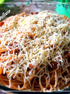 Foto resep Spageti Aglio Olio with Sowing Cheese
